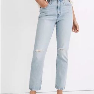 Madewell High Rise Slim Crop Boyjean in Dumas Wash Size 26P
